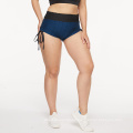 Factory Blue Booty Shorts lateral Drawstring Place Shorts Whelets Hot Scrunch Bulto para mujeres